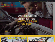 Tablet Screenshot of 28thstreetautorepair.com